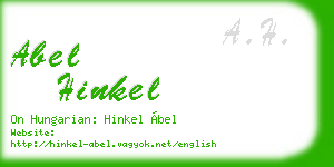 abel hinkel business card